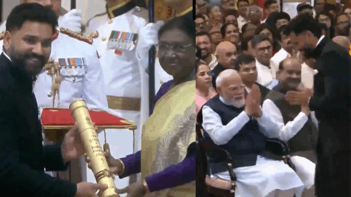Watch: Rohit Sharma Honored With Padma Shri By President Droupadi Murmu