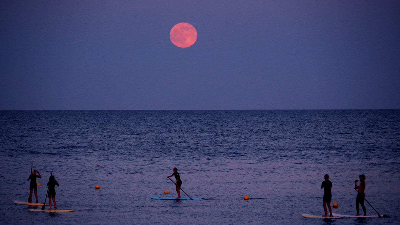 Spend a few minutes in the dark before viewing the moon. Avoid looking at bright phone screens, as this helps your eyes adjust and improves visibility. Spend a few minutes in the dark before viewing the moon. Avoid looking at bright phone screens, as this helps your eyes adjust and improves visibility.