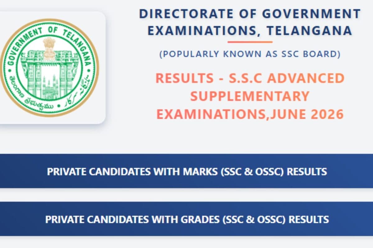 TS SSC Supplementary Result 2026 Out: Get Direct Link To Download Telangana 10th Marks Memo Here bse.telangana.gov.in