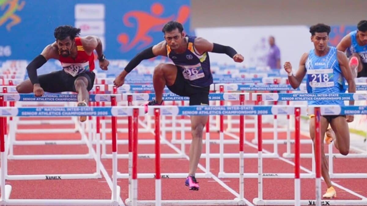 Tejas Shirse Wins 110m Hurdles Gold At Senior Athletics Championships