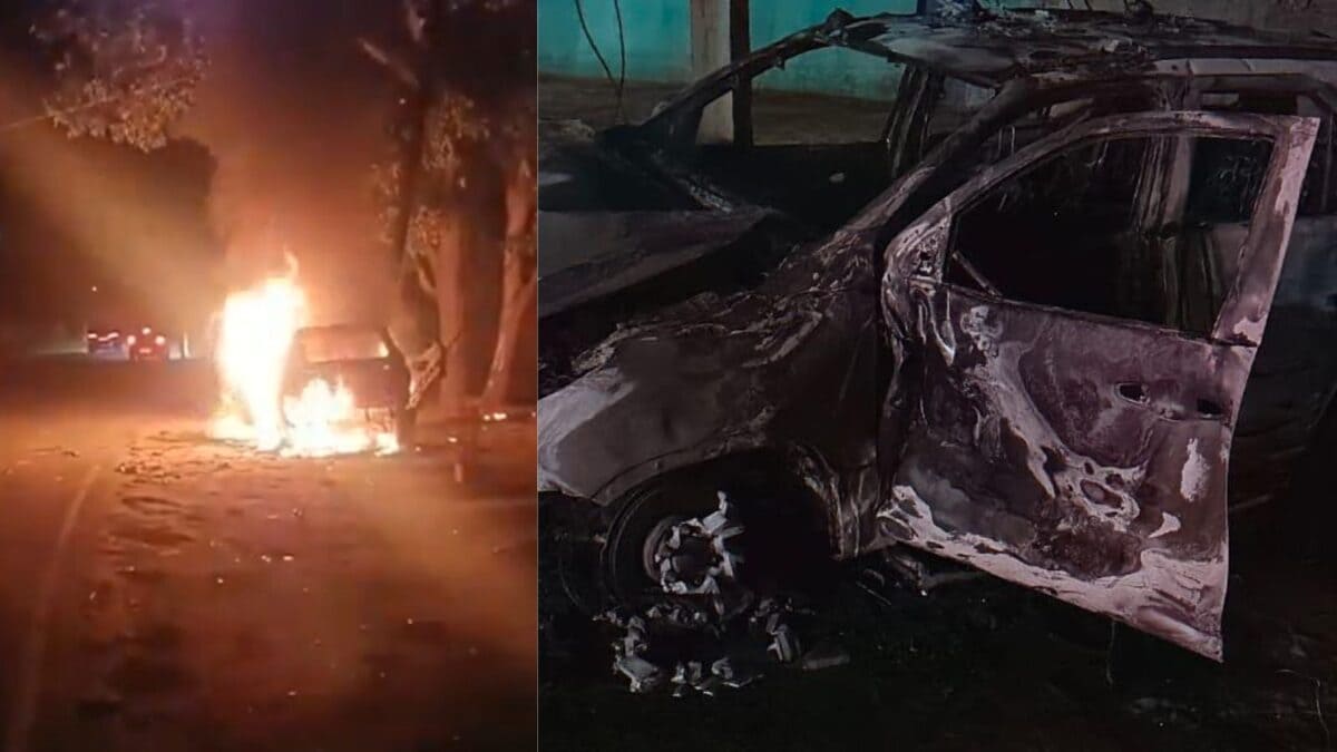 BJP Leader, 2 Others Burnt Alive After Car Sandwiched Between Trucks, Torched Over Mining Dispute
