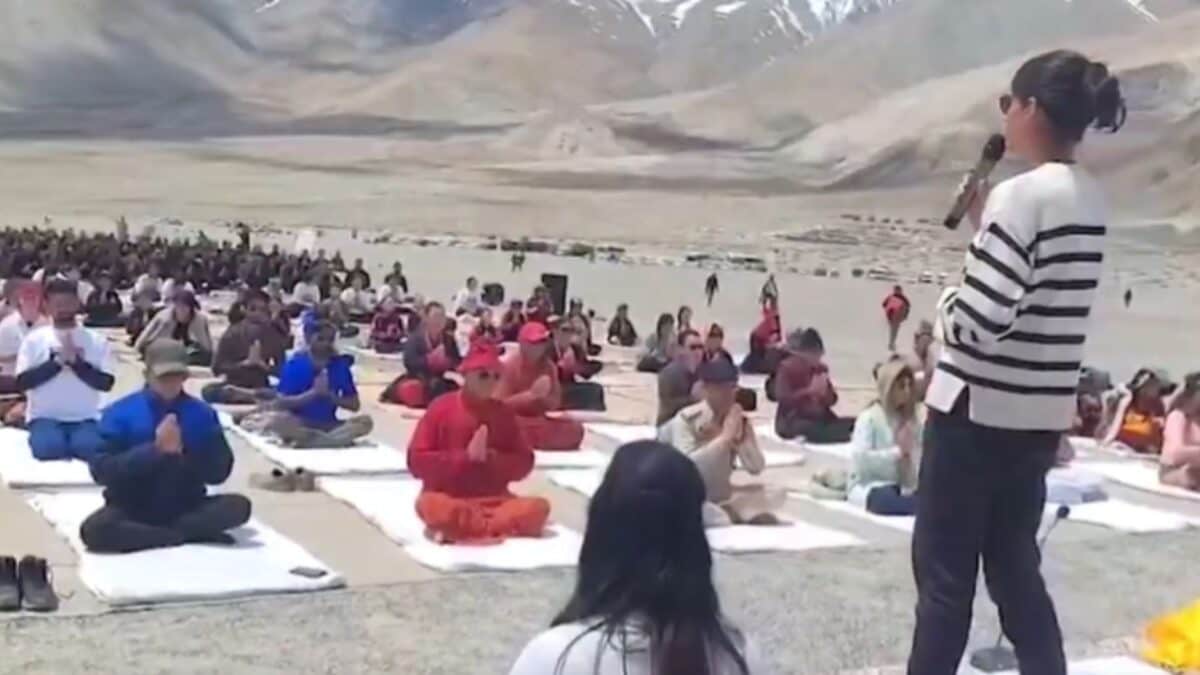 Rajnath Singh, Top Military Chiefs Lead Yoga Day Events In Shillong, Tezpur And Kolkata