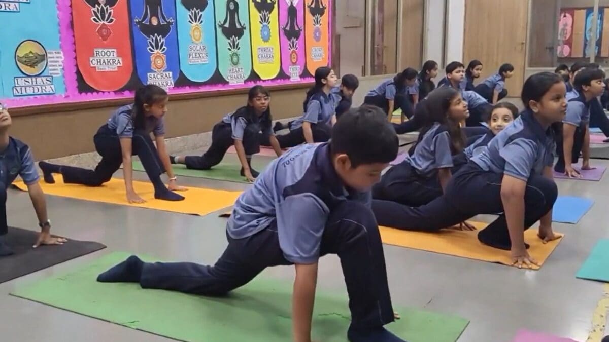 1.42 Crore Students Join Yoga Sessions Across Uttar Pradesh Schools On Yoga Day