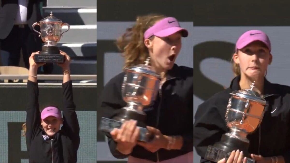 Mirra Andreeva Has A Double-Trophy Moment At Roland Garros, Video Goes Viral