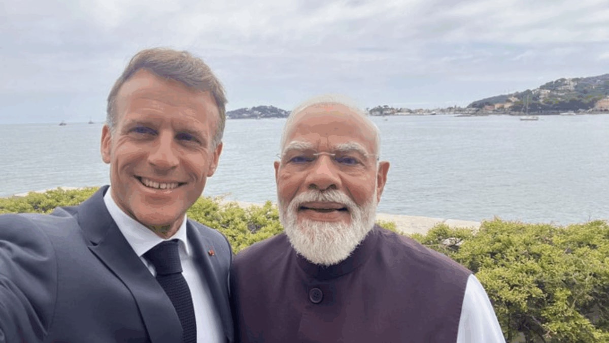 'Nice!': Macron's One-Word Caption For PM Modi Selfie From Nice Goes Viral
