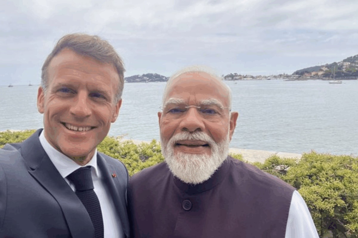 'Nice!': Macron's One-Word Caption For PM Modi Selfie From Nice Goes Viral
