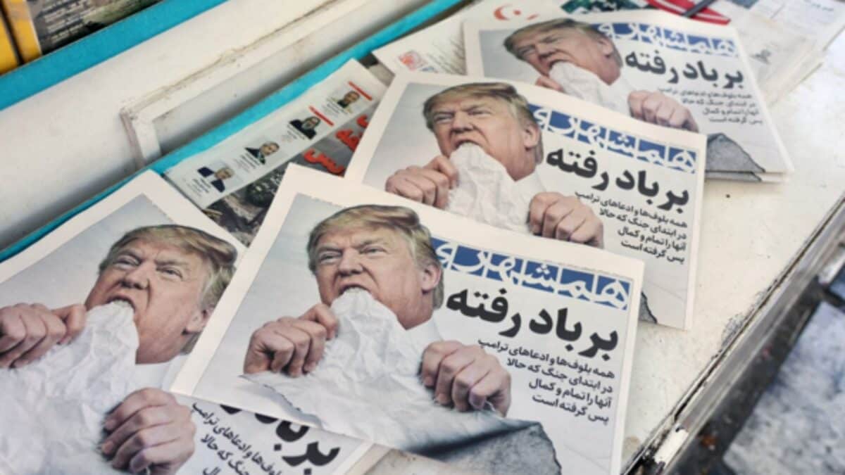 ‘A Glorious Defeat’: Iranian Papers Gloat After Peace Deal, Mock Trump In Caricatures