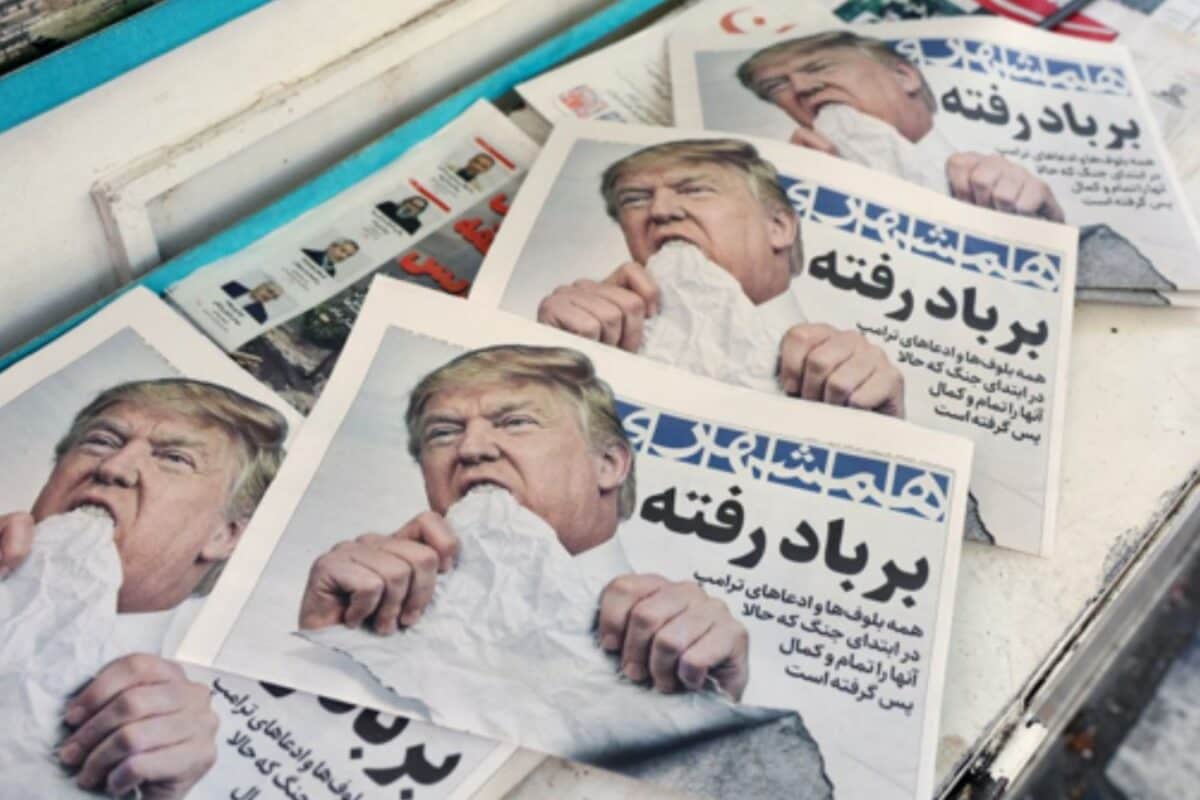 ‘A Glorious Defeat’: Iranian Papers Gloat After Peace Deal, Mock Trump In Caricatures