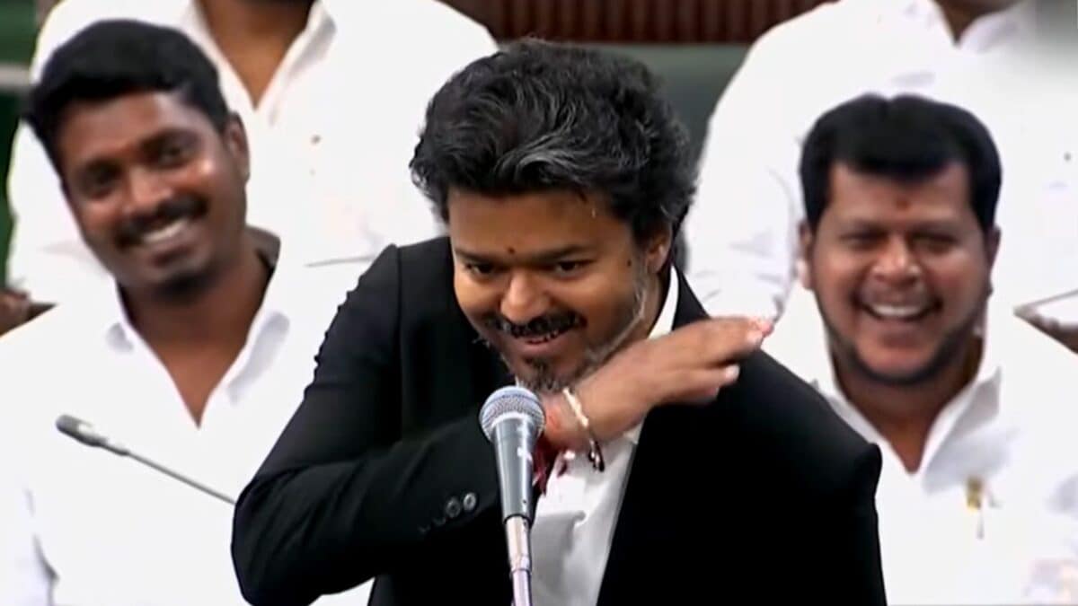 'Not A Cinema Set': DMK Slams Tamil Nadu CM Vijay After He Enacts Stalin's Viral Hand Gesture In Assembly