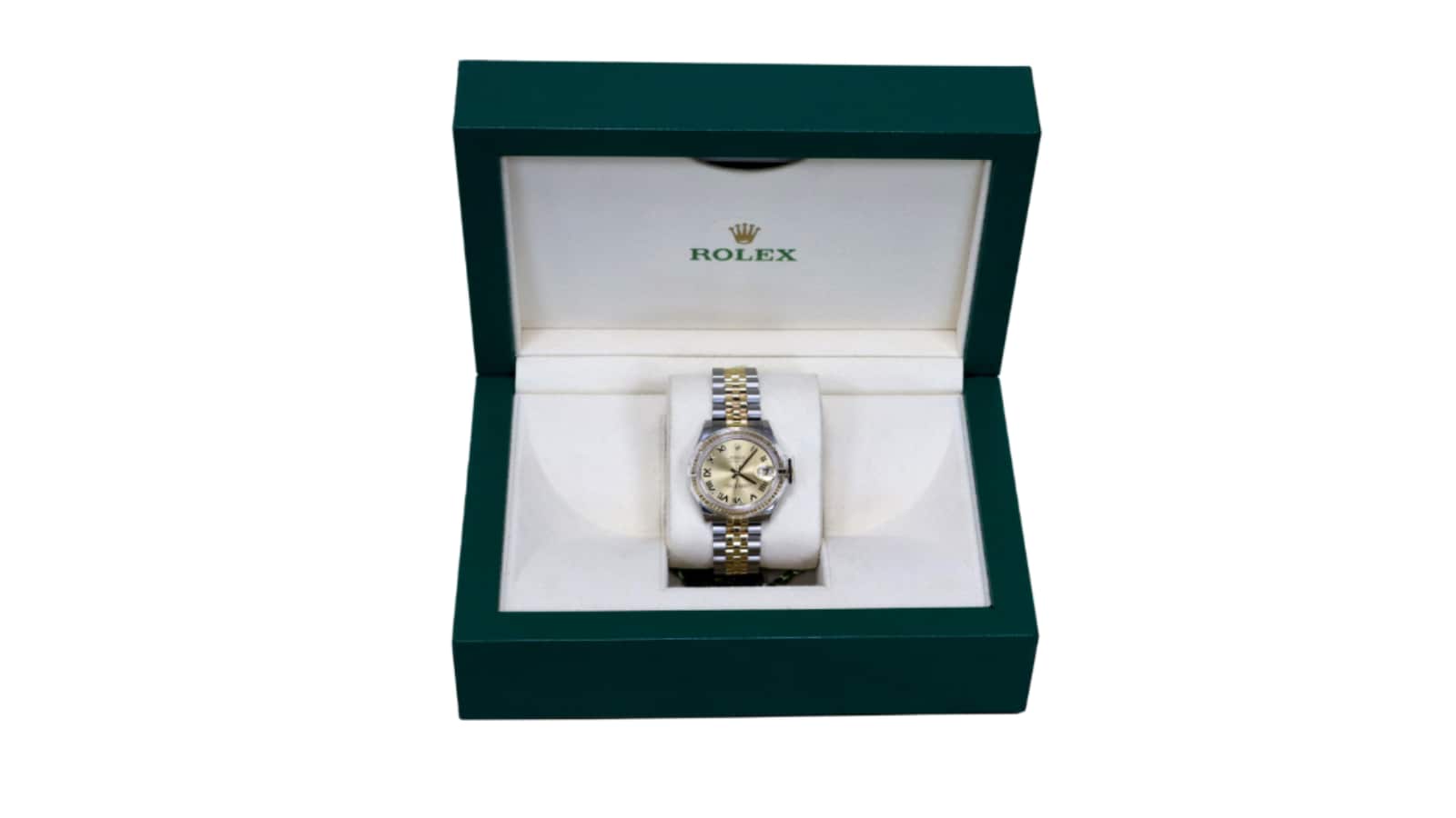 Introduced in 1957, the Rolex Lady Datejust watch is perfect for vintage enthusiasts. Featuring Oyster steel and 18K yellow gold, the masterpiece is originally priced at Rs 12,02,360, with its highest quoted price being at Rs 12,55,360   