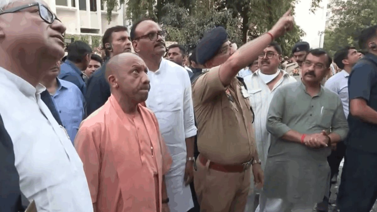 Lucknow Fire: CM Yogi Inspects Incident Site, Assures Strict Action In Case
