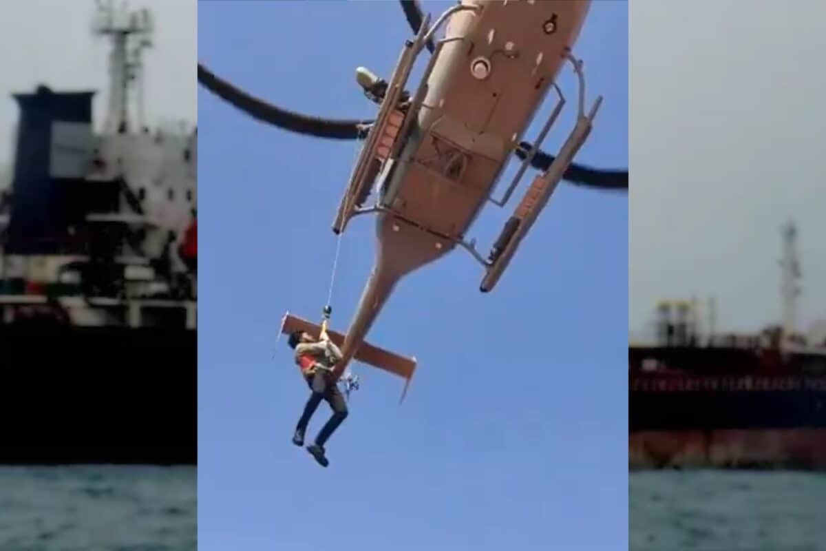 Indian Navy's Daring Rescue Of All 24 Sailors From Burning T