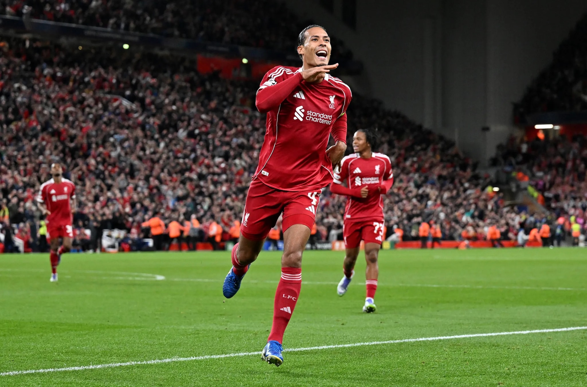Centre Back — Virgil van Dijk: The Dutch captain became one of the defining defenders of his generation. His composure, positioning and physical presence make him a natural fit alongside Ramos in this dream team. (Image: liverpooloffside)