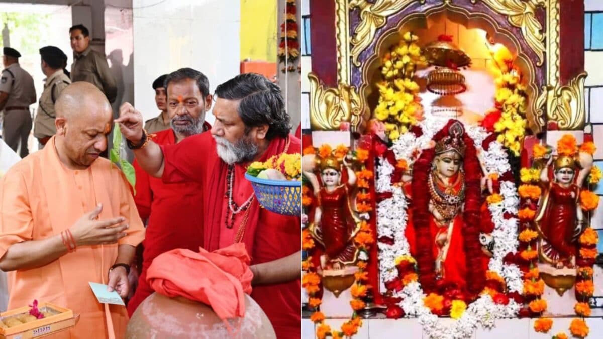 CM Yogi Offers Prayers At Maa Bagulamukhi Temple In Datia, Visits Tuvan Temple In Lalitpur