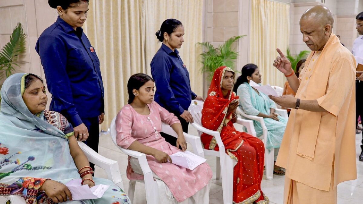 CM Yogi Hears Grievances Of Around 200 People At Janata Darshan In Gorakhpur