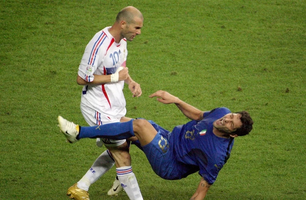 Fan Debate: Who misses out?: Would you replace Alves with Cafu? Swap Van Dijk for Thiago Silva? Find room for Neymar, Zinedine Zidane (in pic), Müller or Griezmann? Build your own Messi World Cup Dream Team. (Image: britannica.com)