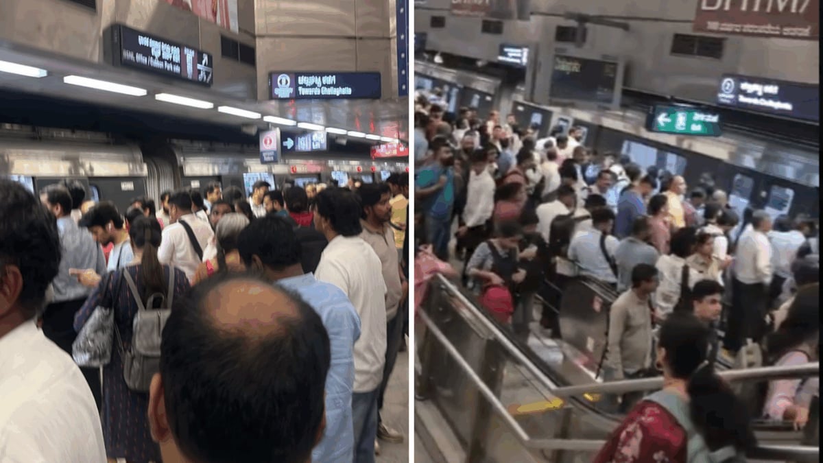 Another Day, Another Namma Metro Glitch: Bengaluru's Purple Line Train Stalls At Cubbon Park
