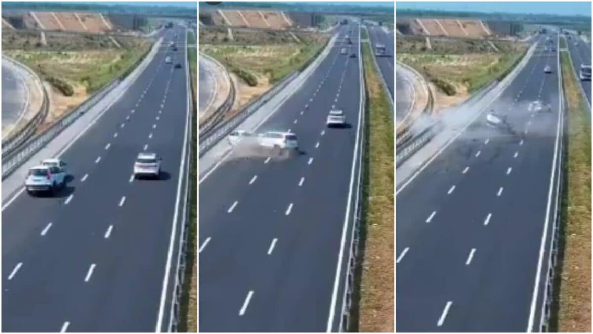 SUV Rams Into Reversing Car On Delhi-Dehradun Expressway, Family Of 4 Killed In Crash | Video