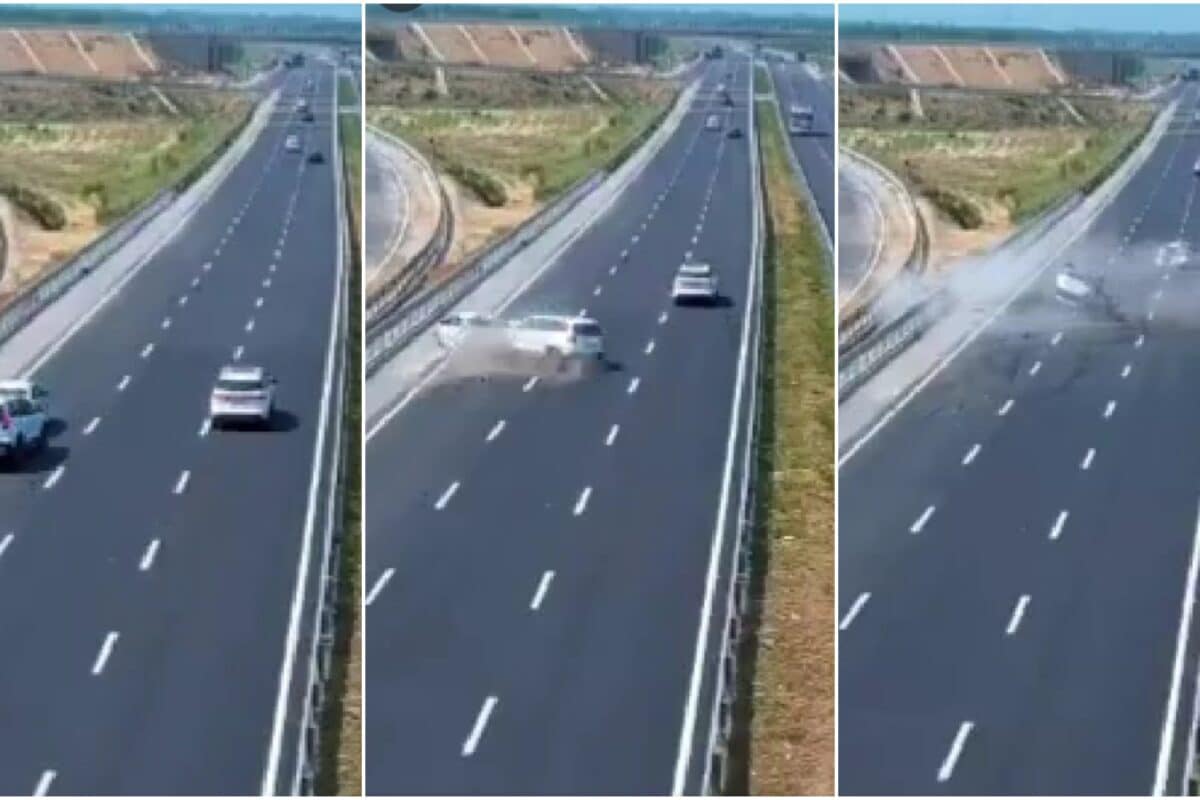 SUV Rams Into Reversing Car On Delhi-Dehradun Expressway, Family Of 4 Killed In Crash | Video
