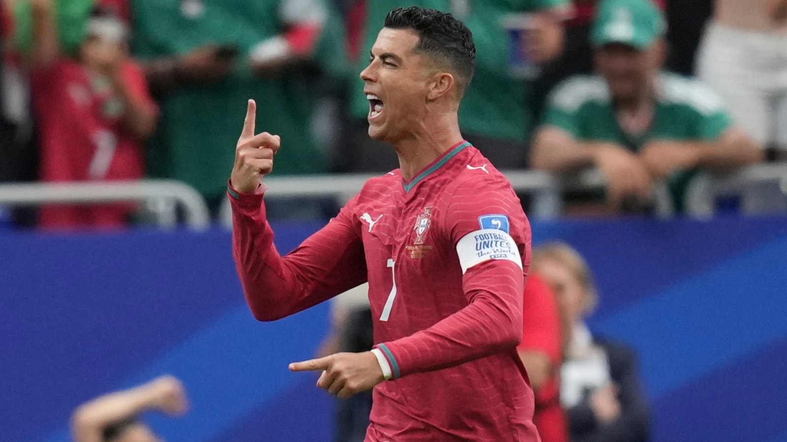 cristiano ronaldo celebrates after scoring a goal for portugal during fifa world cup 2026 cristiano ronaldo celebrates after scoring a goal for portugal during fifa world cup 2026