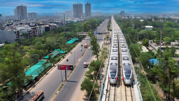 <strong>Superfast Trains:</strong> The crux of this vision is the Namo Bharat (RRTS) network. Eight corridors are planned in all directions out of Delhi — including Delhi-Gurugram-Alwar, Delhi-Faridabad-Palwal, Delhi-Bahadurgarh-Rohtak and Delhi-Ghaziabad-Hapur. The 136-km Delhi-Panipat-Karnal line alone is designed to cut a 4-hour journey to 90 minutes. (PTI)