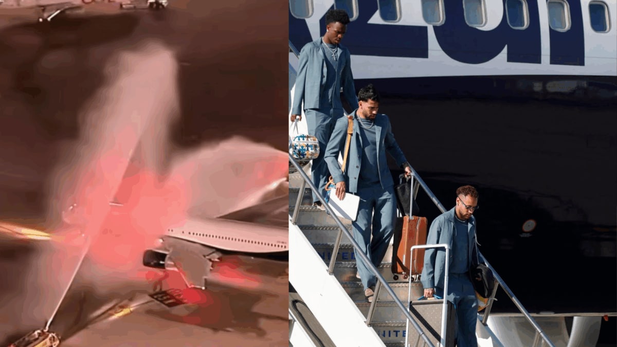Photos: Brazil's Team Plane Receives A Unique Send-Off Ahead Of FIFA World Cup 2026