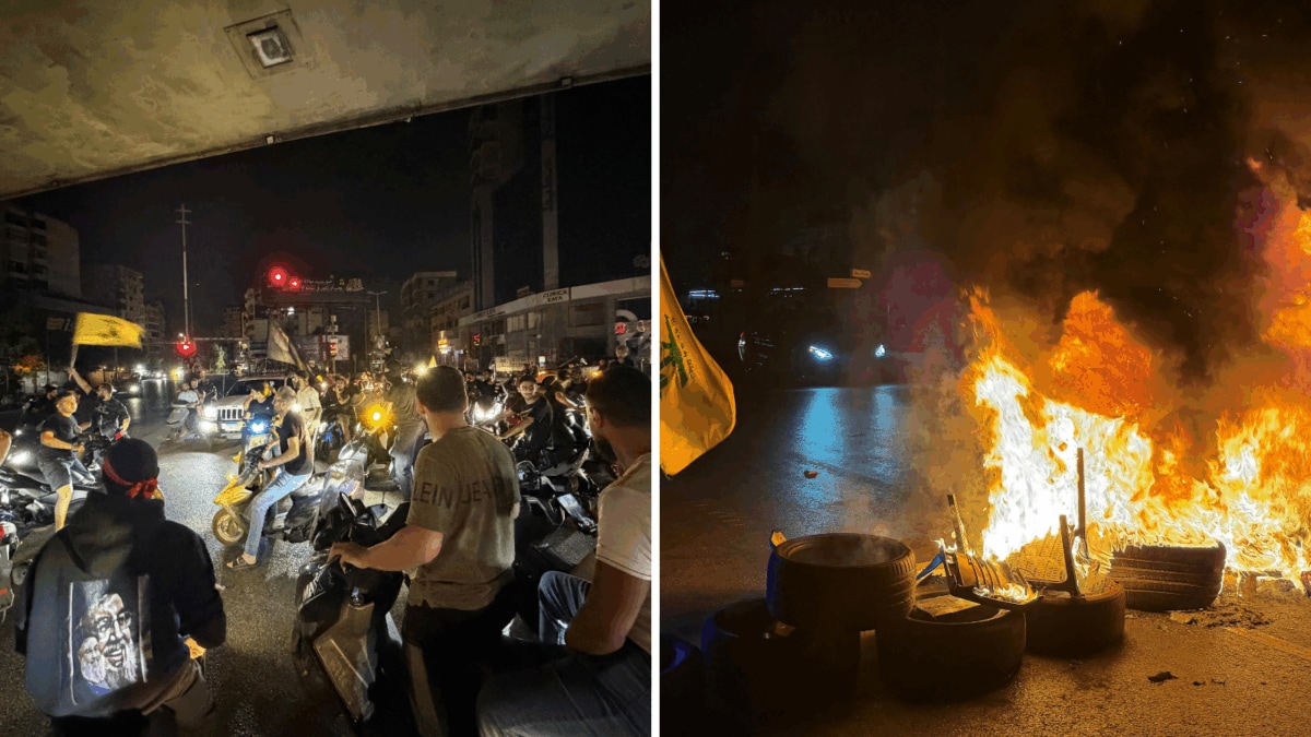 Hezbollah Supporters Storm Beirut After 'Civil War' Warning Over Israel-Lebanon Deal