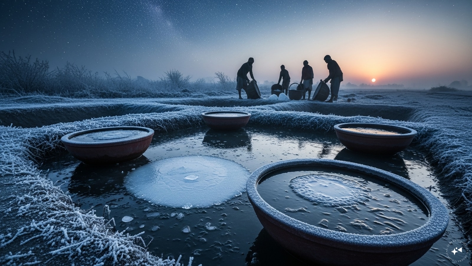 Perhaps the most fascinating part of the story is that the ice did not always come from distant mountains. During frigid winter nights in parts of northern India, shallow pits and clay bowls filled with water were left outdoors. Under the right conditions, a thin layer of ice will form overnight. This ice was collected before sunrise and transported to storehouses where it could be preserved for later use. This technology demonstrated a remarkable understanding of refrigeration and insulation long before modern science explained the process. Perhaps the most fascinating part of the story is that the ice did not always come from distant mountains. During frigid winter nights in parts of northern India, shallow pits and clay bowls filled with water were left outdoors. Under the right conditions, a thin layer of ice will form overnight. This ice was collected before sunrise and transported to storerooms where it could be preserved for later use. This technology demonstrated a remarkable understanding of refrigeration and insulation long before modern science explained the process.