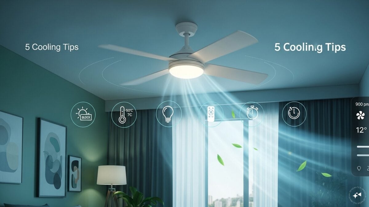 Simple Ceiling Fan Hacks To Keep Your Home Cooler This Summer