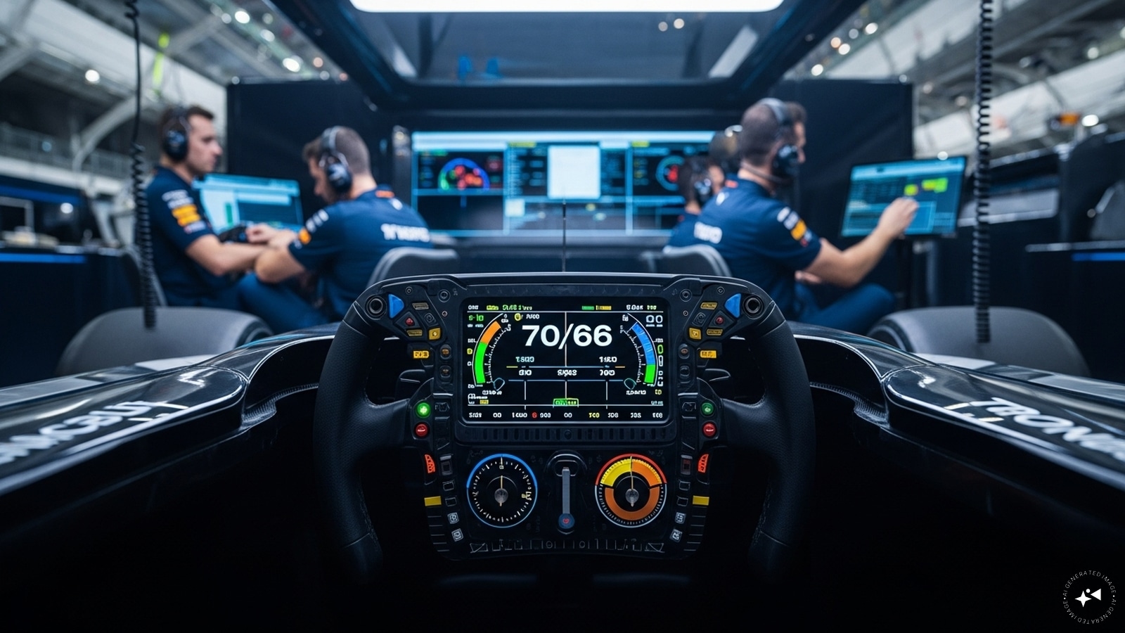 Modern Formula One relies heavily on real-time data, sensors and advanced engineering decisions. (AI photo)