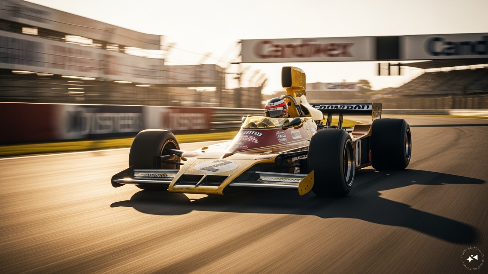 By the 1970s, aerodynamic design transformed racing speeds and cornering performance. (AI photo)