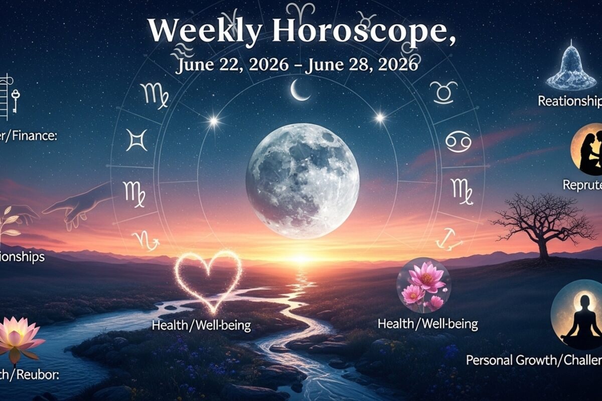 Weekly Horoscope, June 22-28, 2026: Zodiac Predictions For Career, Love, Money And Health