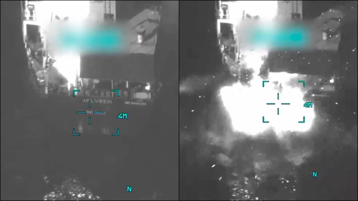 'Crew Failed To Comply': US Releases Footage Of Hellfire Missile Strike On MT Jalveer