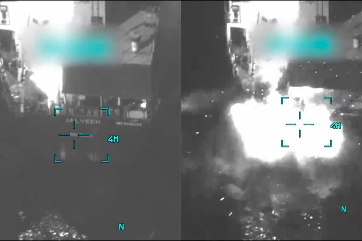 US Strikes Iranian Oil Tanker MT Jalveer with Hellfire Missiles