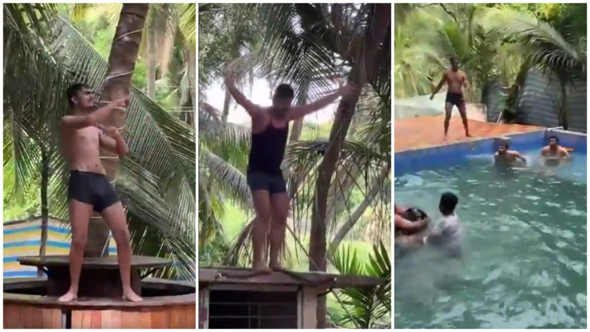 Dance, Jump, Then Tragedy: Man Dies After Headfirst Dive Into Pool In Maharashtra | Video