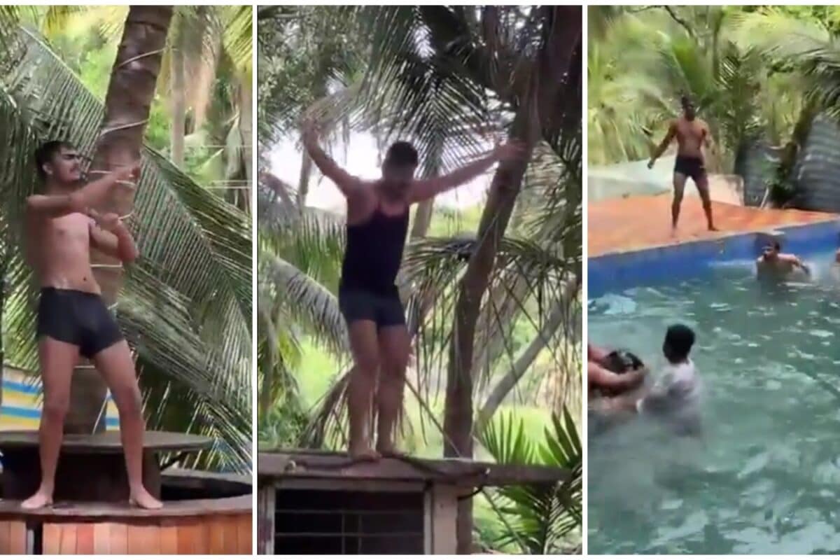 Dance, Jump, Then Tragedy: Man Dies After Headfirst Dive Into Pool In Maharashtra | Video
