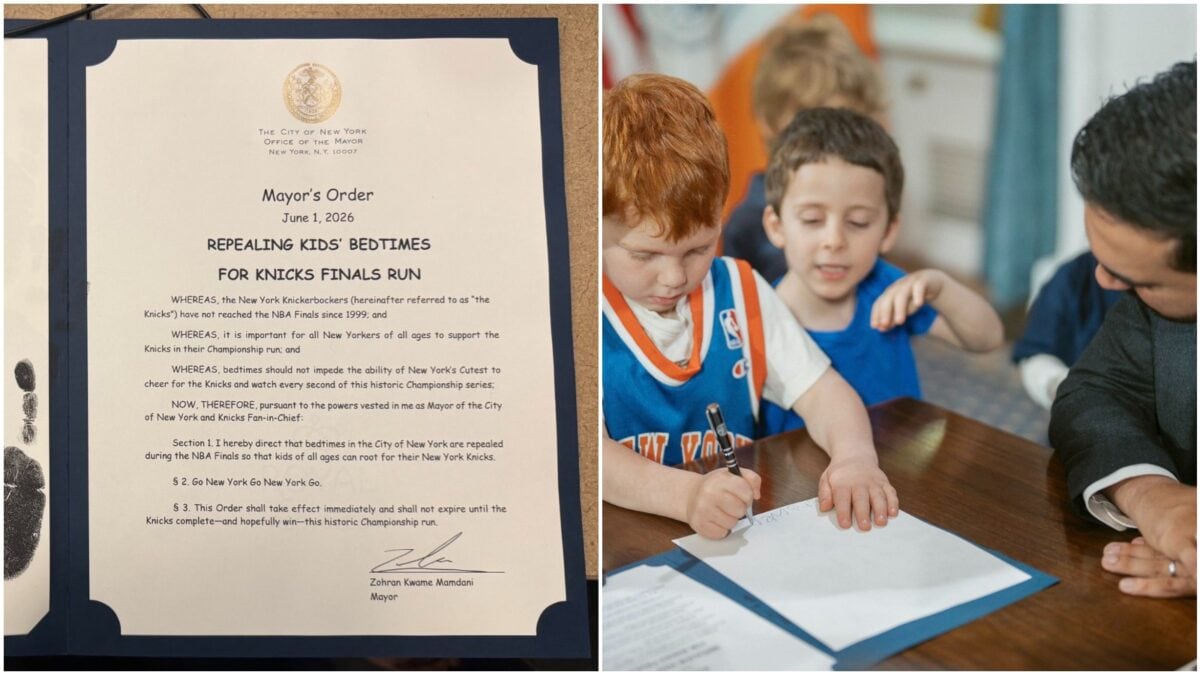 New York Mayor Zohran Mamdani Signs Mock Order For Kids To Stay Up Late For NBA Finals | Watch