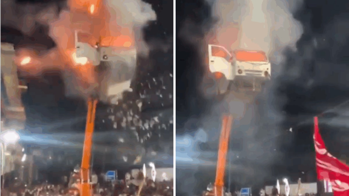 Car Suspended 40 Feet In Air, Burst With Firecrackers During Muharram Procession; 4 Booked