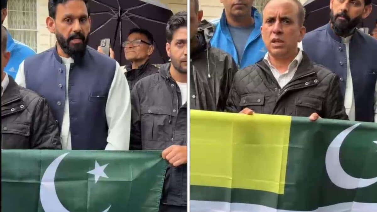 ‘End Internet & Movement Curbs In PoK’: Protesters Question Govt, Demand Rights At UK Pak High Commission