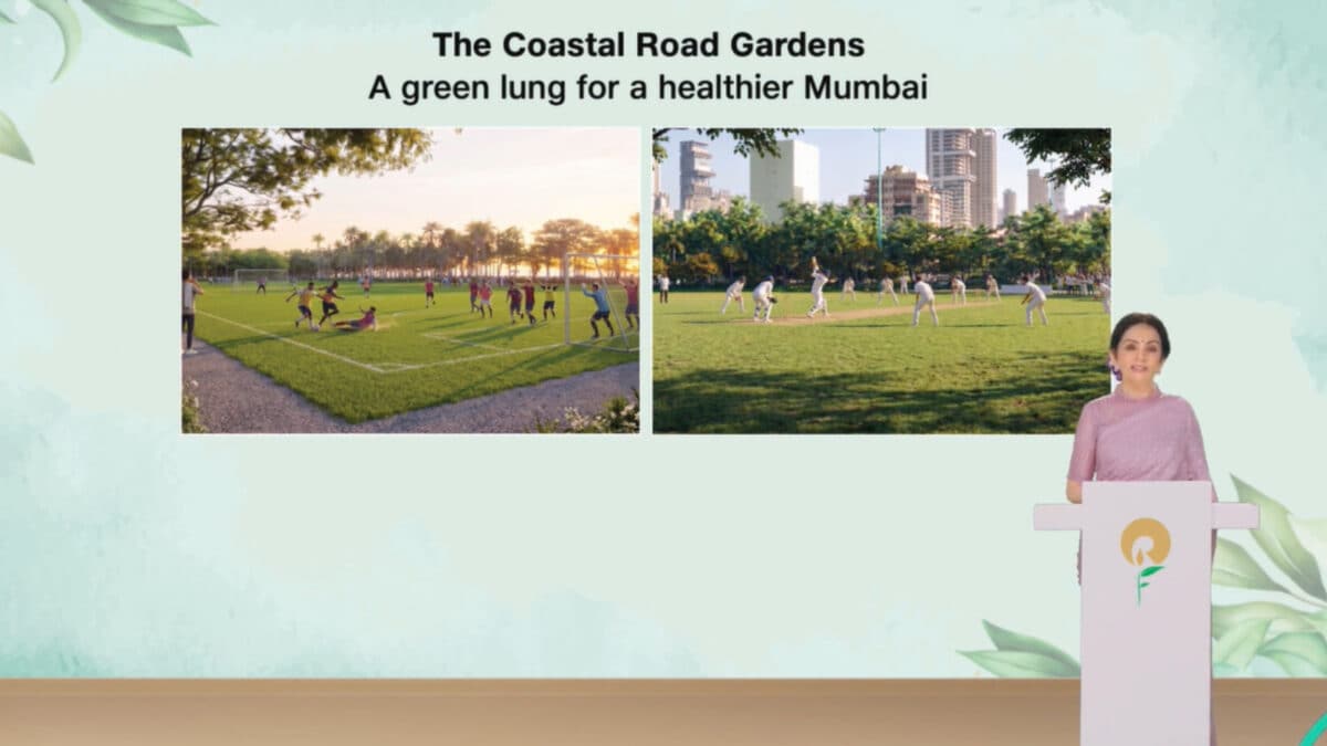 '60,000 Trees Across 130 Acres': Nita Ambani Says Work In Full Swing On Mumbai's Coastal Road Gardens