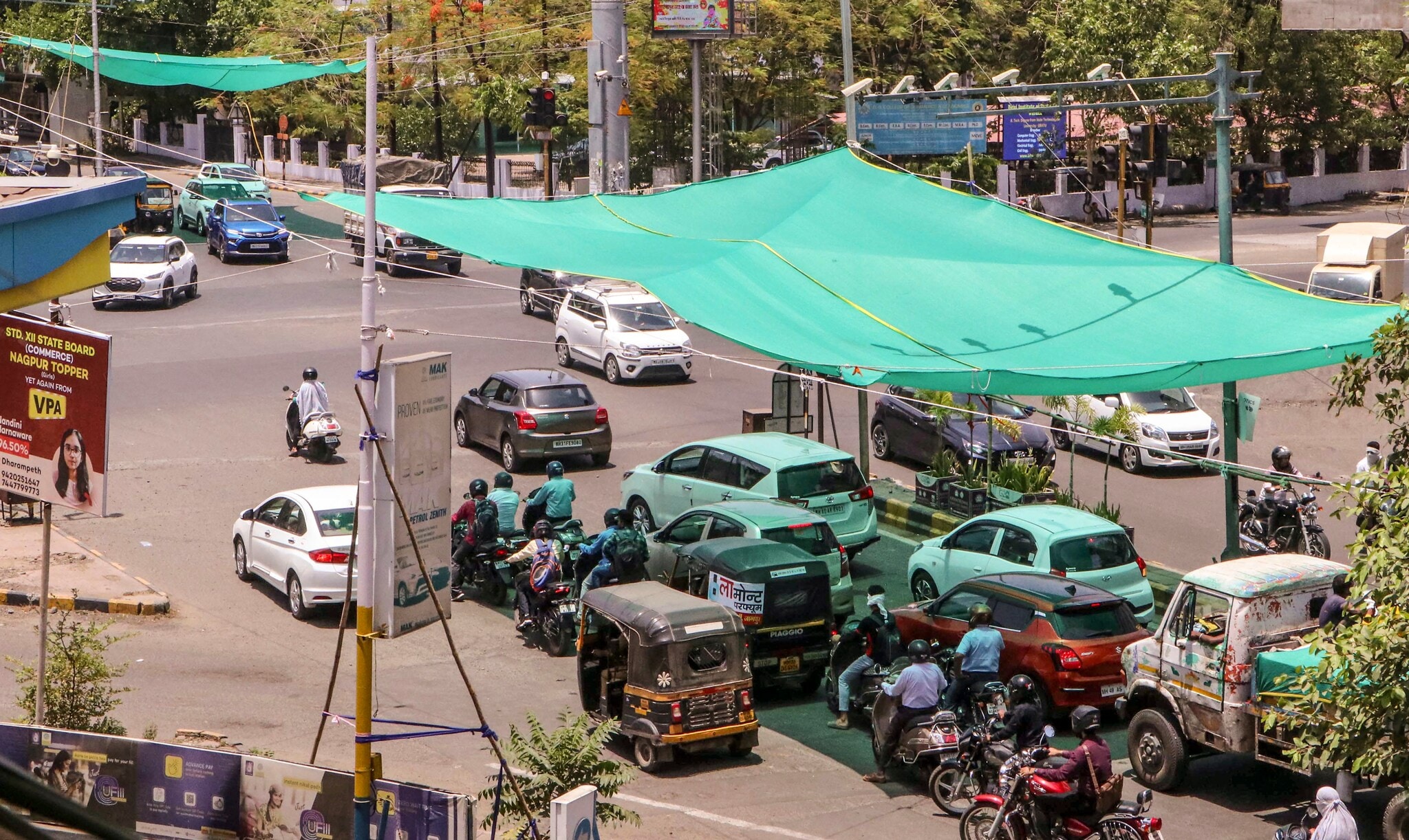 Indian city skyline under intense summer sun, representing rising urban heat risk identified in University of Oxford study