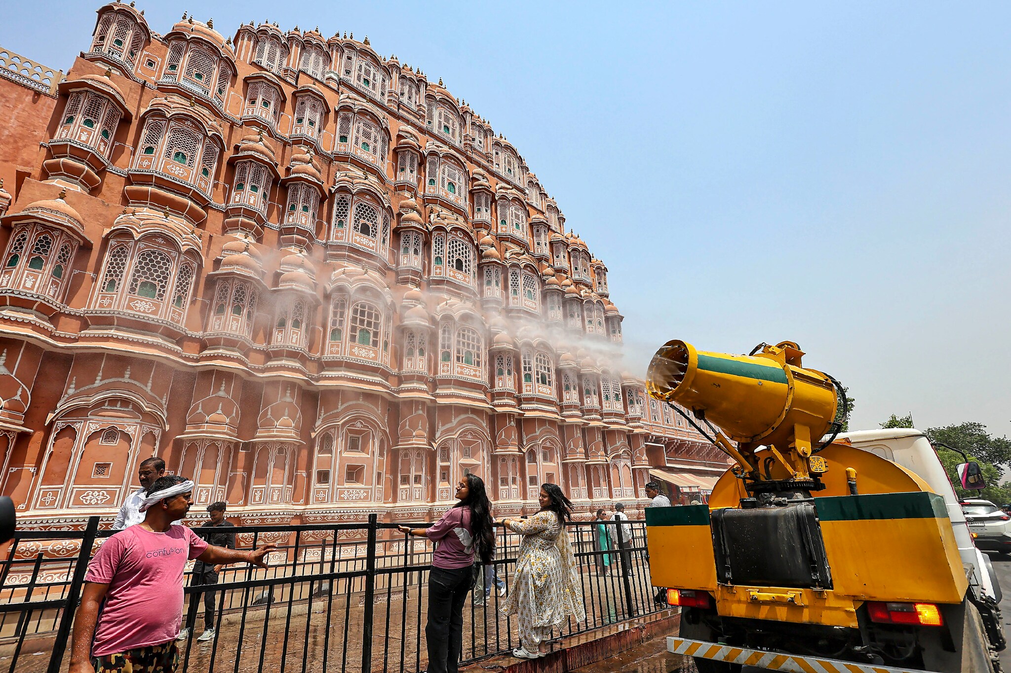 Indian city skyline under intense summer sun, representing rising urban heat risk identified in University of Oxford study
