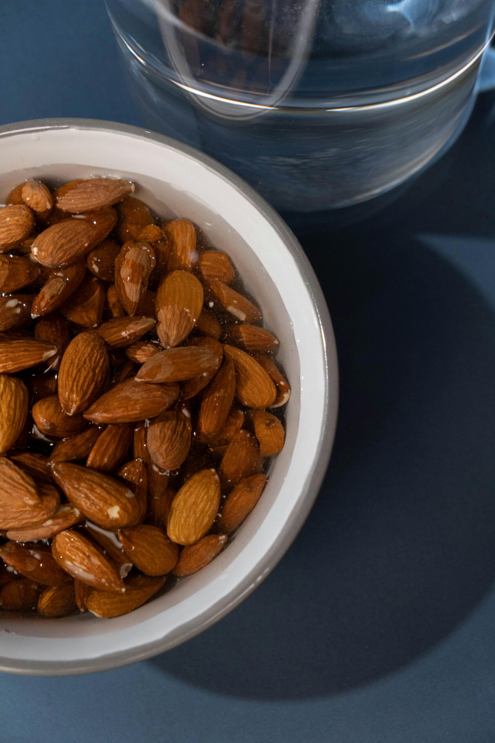 Soak the almonds overnight and then peel them.