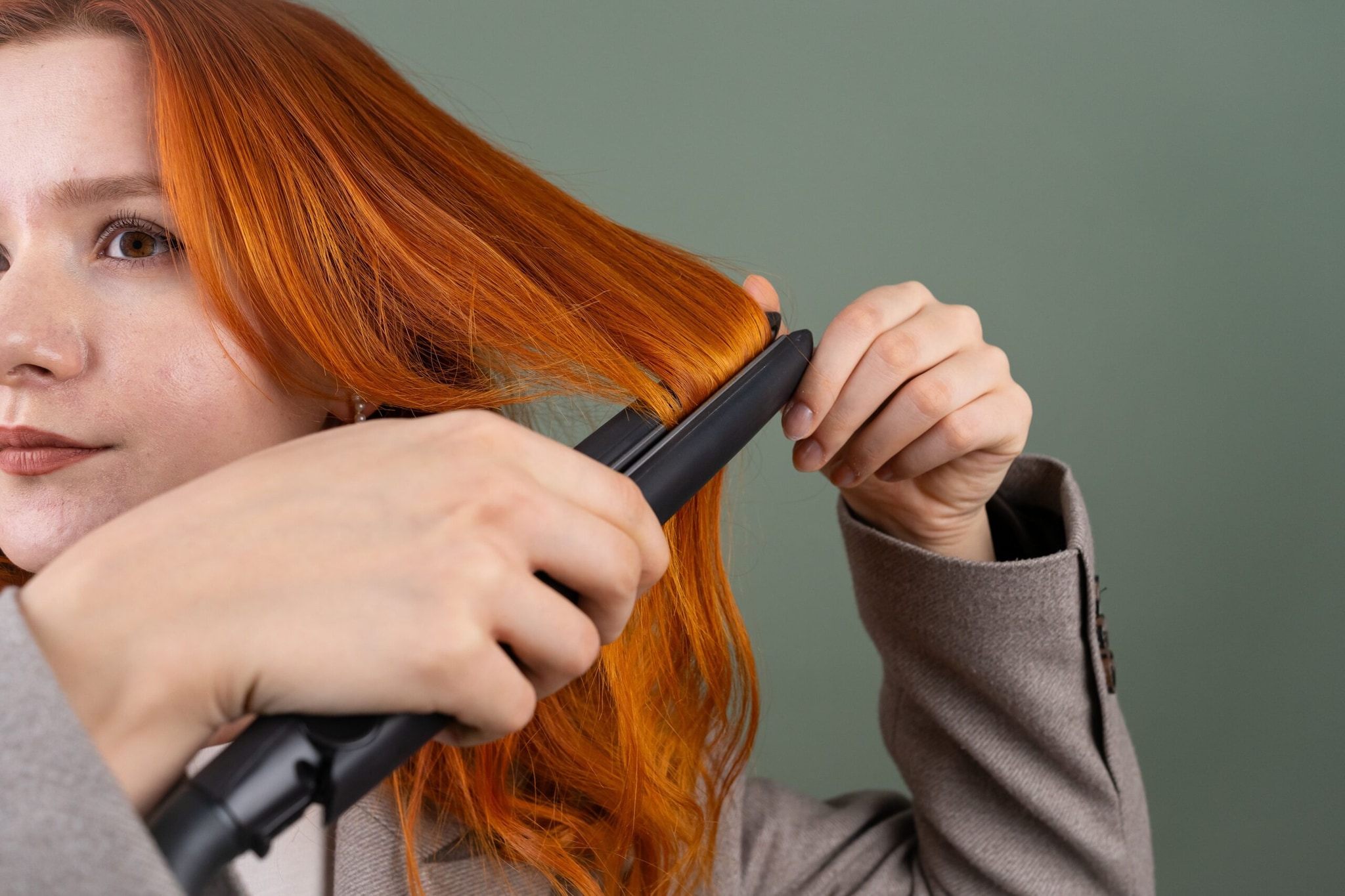 Limit heat styling: Frequent use of flat irons, curlers, and blow dryers can damage the hair cuticle and increase frizz. If you must use heat, always apply a heat protectant and stay on the lowest effective setting. Limit heat styling: Frequent use of flat irons, curlers, and blow dryers can damage the hair cuticle and increase frizz. If you must use heat, always apply a heat protectant and stay on the lowest effective setting.