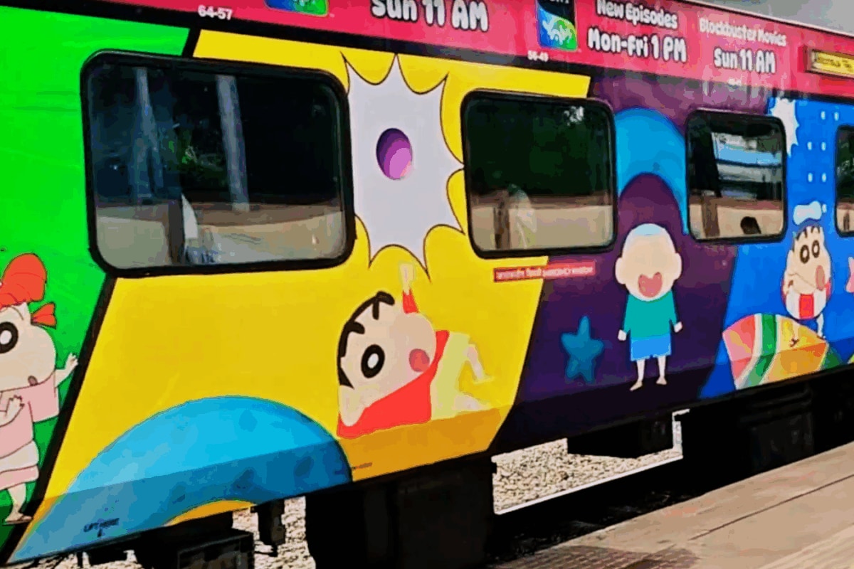 From Kasukabe To Kerala: Shin Chan Takes Over An Indian Express Train | WATCH