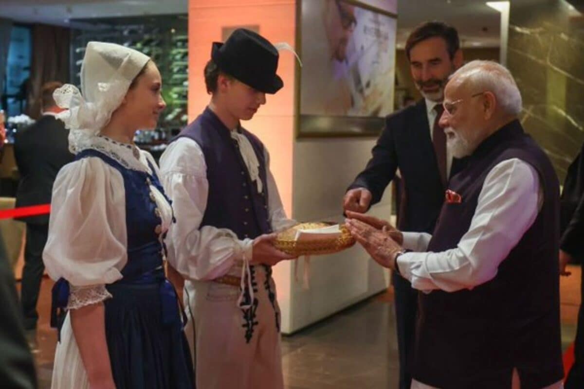 ‘Vande Mataram’ Echoes In Slovakia As PM Modi Arrives | Watch