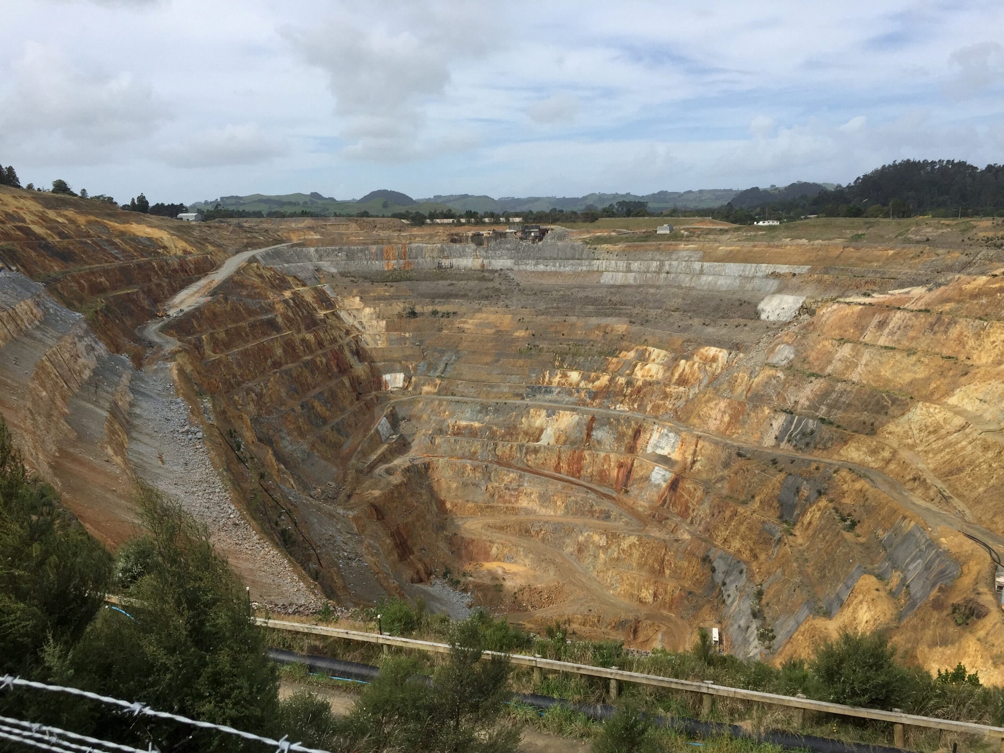 Swarnagiri gold mine in Andhra Pradesh, India's first private commercial gold mining project, featuring mining operations, processing facilities and gold production infrastructure.