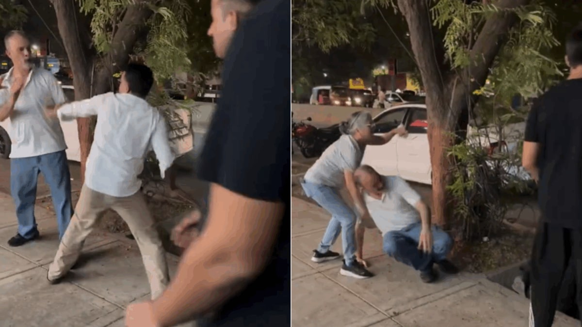 Viral Video: Thane Cab Driver Beats 70-Year-Old For Objecting To Spitting, Victim Left With Fractured Leg