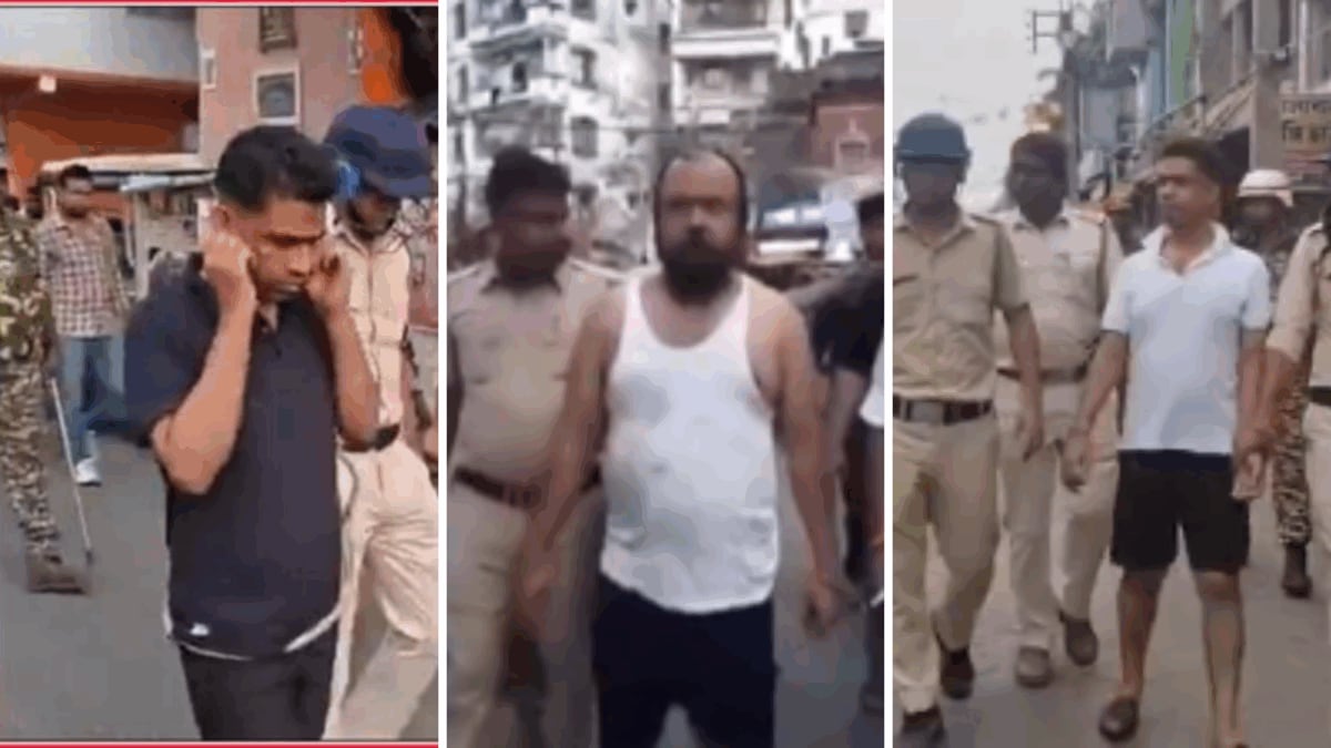 Handcuffed, Roped TMC Leaders Paraded Through Strongholds After Arrest; BJP Says It's 'Ram Rajya'