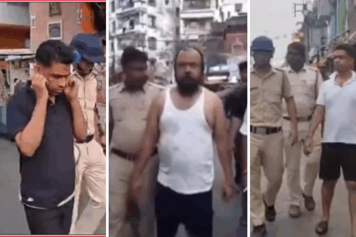 Handcuffed, Roped TMC Leaders Paraded Through Strongholds After Arrest; BJP Says It's 'Ram Rajya'